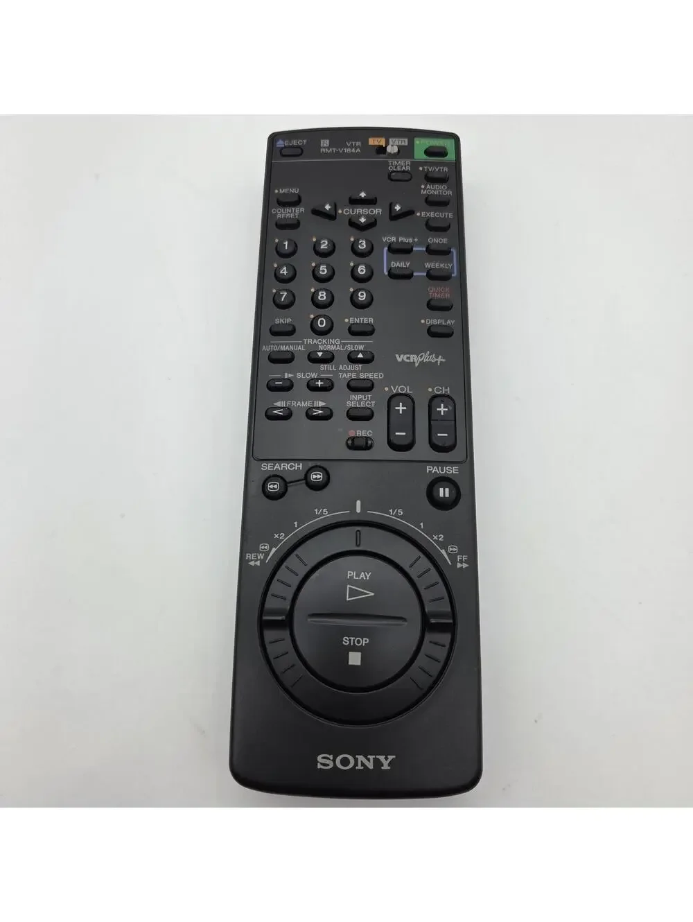 Genuine Sony RMT-V184A VCR Remote Control SLV-760 SLV-760HF SLV-761HF Tested OEM